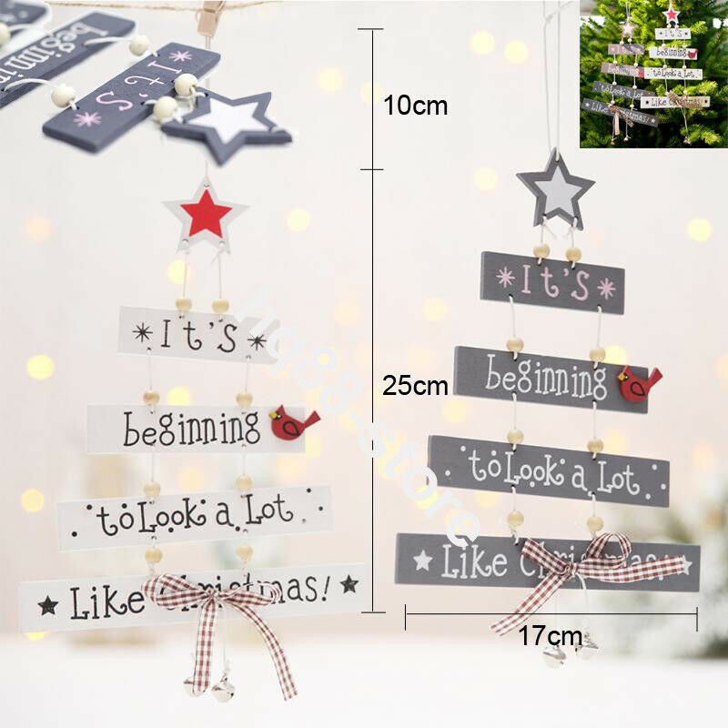 2022. gada koka Ziemassvētku durvju piekaramie rotājumi pie sienas Ziemassvētku rotājumi Ziemassvētku dekori mājas durvju kuloniem, pārnēsājami koka pakaramie