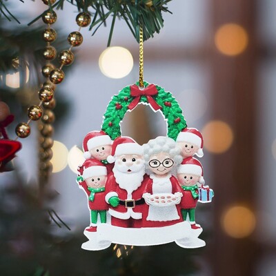 Jauki personalizēti ģimenes Ziemassvētku eglīšu rotājumi Ģimenes sniegavīrs Mājas Ziemassvētku rotājumi Jaungada ballīšu dāvanu rotājumi