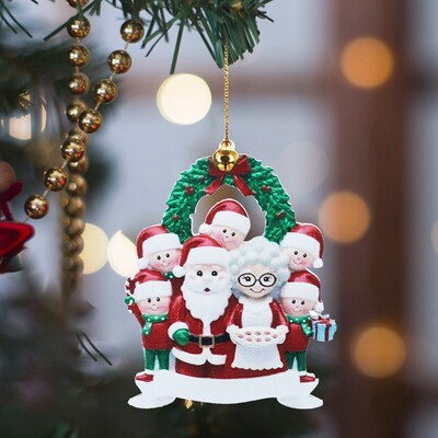 Jauki personalizēti ģimenes Ziemassvētku eglīšu rotājumi Ģimenes sniegavīrs Mājas Ziemassvētku rotājumi Jaungada ballīšu dāvanu rotājumi