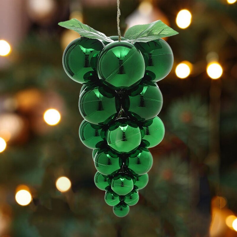 Vīnogu bumbu stīgu rotājumi Atkārtoti lietojami svētku lukturi Plastmasas Ziemassvētku eglīšu bumbu rotājumi Viltus vīnogu dekori atkārtoti lietojama ballīte