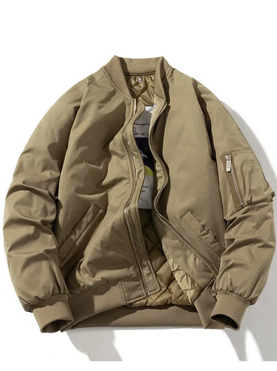 Ιαπωνικό Vintage Trendy Loose Fit Ma1 Bomber Jacket για Άντρες Γυναικεία Casual Ανοιξιάτικο φθινόπωρο λεπτό μπουφάν ομοιόμορφο μπέιζμπολ