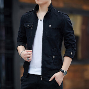 Pavasara militārās jakas vīriešu plānā beisbola jaka slim fit vīriešu mētelis Men Bomber darba jakas ikdienas jaka rudens Tactics mētelis