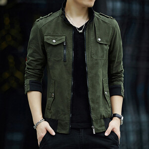 Pavasara militārās jakas vīriešu plānā beisbola jaka slim fit vīriešu mētelis Men Bomber darba jakas ikdienas jaka rudens Tactics mētelis