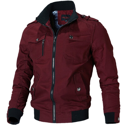 Pavasara militārās jakas vīriešu plānā beisbola jaka slim fit vīriešu mētelis Men Bomber darba jakas ikdienas jaka rudens Tactics mētelis