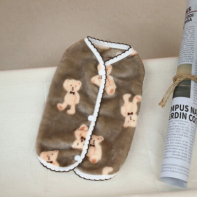 Vestă drăguță de urs pentru pisici, iarnă pentru animale de companie, câine, pisică, cardigan, pulover, pulover de lux, pisicuță, haină caldă persană, jachetă pug