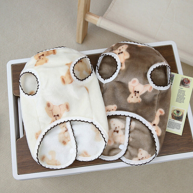 Vestă drăguță de urs pentru pisici, iarnă pentru animale de companie, câine, pisică, cardigan, pulover, pulover de lux, pisicuță, haină caldă persană, jachetă pug