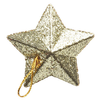 6 τμχ Glitter Mini Star Χριστουγεννιάτικο Στολίδι Πολύχρωμο χριστουγεννιάτικο δέντρο κρεμαστό μενταγιόν Χριστουγεννιάτικο πρωτοχρονιάτικο πάρτι Διακόσμηση σπιτιού