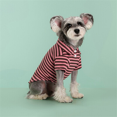 Modes Sfinksa Kaķu Polo Krekls Vasaras Stripe Mājdzīvnieku Apģērbi Apģērbi Kaķiem Gotas Garfield Persian Kitten Krekli maskotas Tērpi