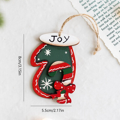 Božićni privjesak Dekoracije za božićno drvce Viseći drveni ukrasi Uradi sam Djed Mraz Snjegović Party Dječje igračke Poklon Božić Nova godina 2023.