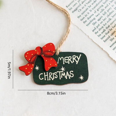 Božićni privjesak Dekoracije za božićno drvce Viseći drveni ukrasi Uradi sam Djed Mraz Snjegović Party Dječje igračke Poklon Božić Nova godina 2023.