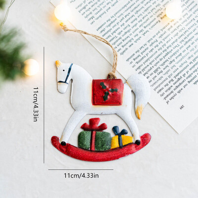 Božićni privjesak Dekoracije za božićno drvce Viseći drveni ukrasi Uradi sam Djed Mraz Snjegović Party Dječje igračke Poklon Božić Nova godina 2023.