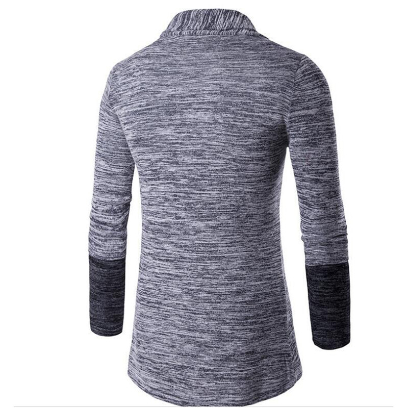 2024 őszi téli retro férfi pulóver Férfi kardigán varrás kontraszt színű, hosszú ujjú karcsúsított pulóver dzseki Masculina