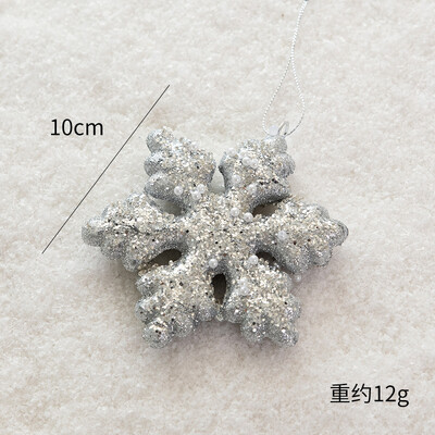 Decoratiunea bradului de Craciun Sampanie Argintiu Sclipici Star Fulg de zapada DIY Craciun Pandantive suspendate Anul Nou Craciun Decoratiuni pentru petreceri