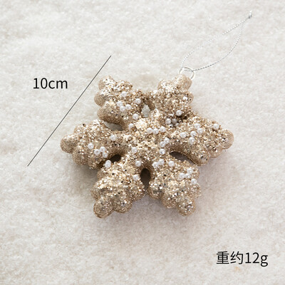 Decoratiunea bradului de Craciun Sampanie Argintiu Sclipici Star Fulg de zapada DIY Craciun Pandantive suspendate Anul Nou Craciun Decoratiuni pentru petreceri