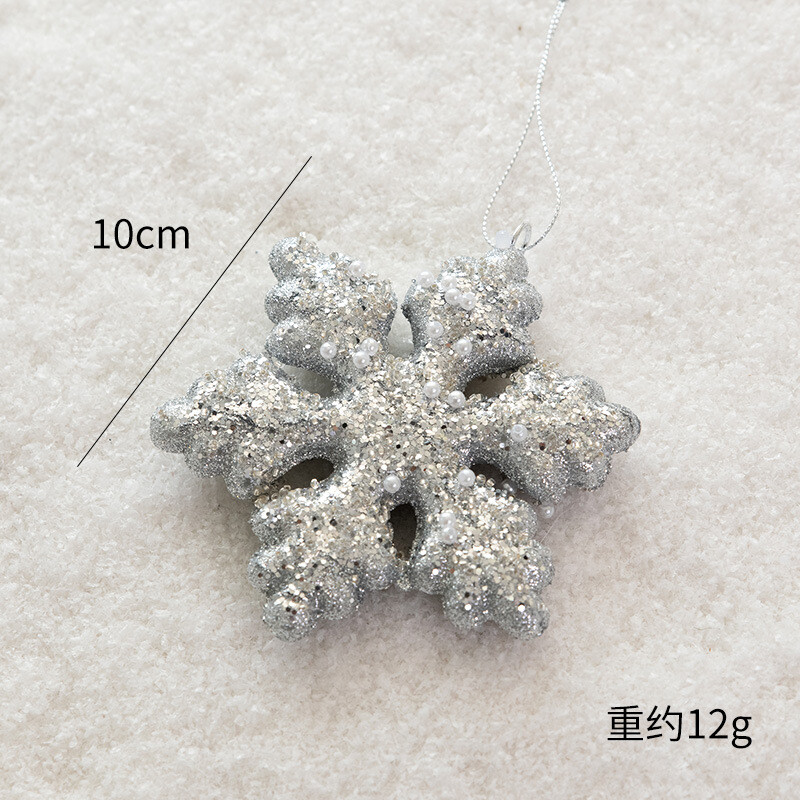 Decoratiunea bradului de Craciun Sampanie Argintiu Sclipici Star Fulg de zapada DIY Craciun Pandantive suspendate Anul Nou Craciun Decoratiuni pentru petreceri