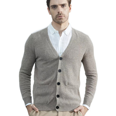Cardigane LONGMING Pulovere tricotate pentru bărbați Cardigan Paltoane din cașmir 100% Lână Merinos Jachetă tricotată groasă Iarnă Toamnă Îmbrăcăminte pentru bărbați