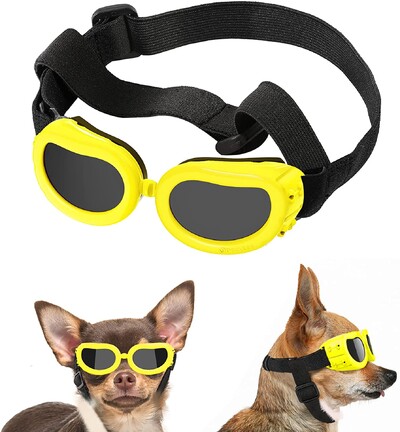 Ochelari de soare pentru câini foarte mici Protecție UV pentru ochi Ochelari de protecție pentru cățeluși Purtați ochelari de soare pentru Chihuahua Caniche de jucărie Maltez