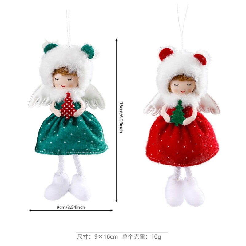 Cute Girl Angel Pandantiv de Crăciun Pom de Crăciun Ornamente de Agățat Decoratiuni de Crăciun Pentru Acasă Păpuși de Crăciun Cadou Copii Navidad