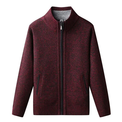 Nové jesenné pánske kardigany, svetre, kvalitné pánske hrubšie teplé kardigany, svetre, bundy, vrchné oblečenie, ležérne svetre, kabáty 4XL