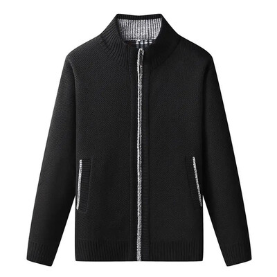 Nové jesenné pánske kardigany, svetre, kvalitné pánske hrubšie teplé kardigany, svetre, bundy, vrchné oblečenie, ležérne svetre, kabáty 4XL