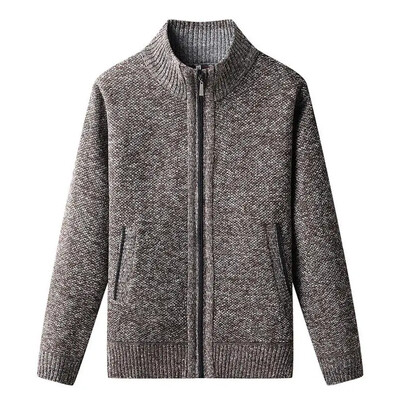 Nové jesenné pánske kardigany, svetre, kvalitné pánske hrubšie teplé kardigany, svetre, bundy, vrchné oblečenie, ležérne svetre, kabáty 4XL