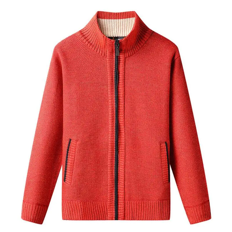 Nové jesenné pánske kardigany, svetre, kvalitné pánske hrubšie teplé kardigany, svetre, bundy, vrchné oblečenie, ležérne svetre, kabáty 4XL