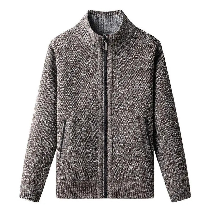 Nové jesenné pánske kardigany, svetre, kvalitné pánske hrubšie teplé kardigany, svetre, bundy, vrchné oblečenie, ležérne svetre, kabáty 4XL
