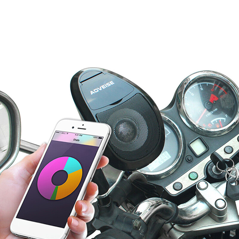 Ūdensizturīgs Moto Bluetooth saderīgs skaļrunis skaļrunis MP3 mūzikas audio atskaņotājs skaņas sistēma FM radio motociklu motorolleram