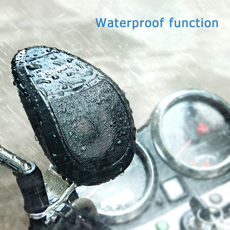 Ūdensizturīgs Moto Bluetooth saderīgs skaļrunis skaļrunis MP3 mūzikas audio atskaņotājs skaņas sistēma FM radio motociklu motorolleram