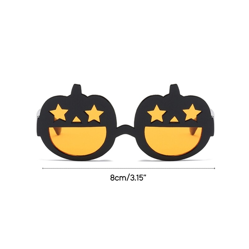 Suns saulesbrilles Smieklīgi mājdzīvnieku brilles apaļas ķirbju saulesbrilles mājdzīvnieku hipijs- suns kosplejs- ballīšu kostīms GXMA