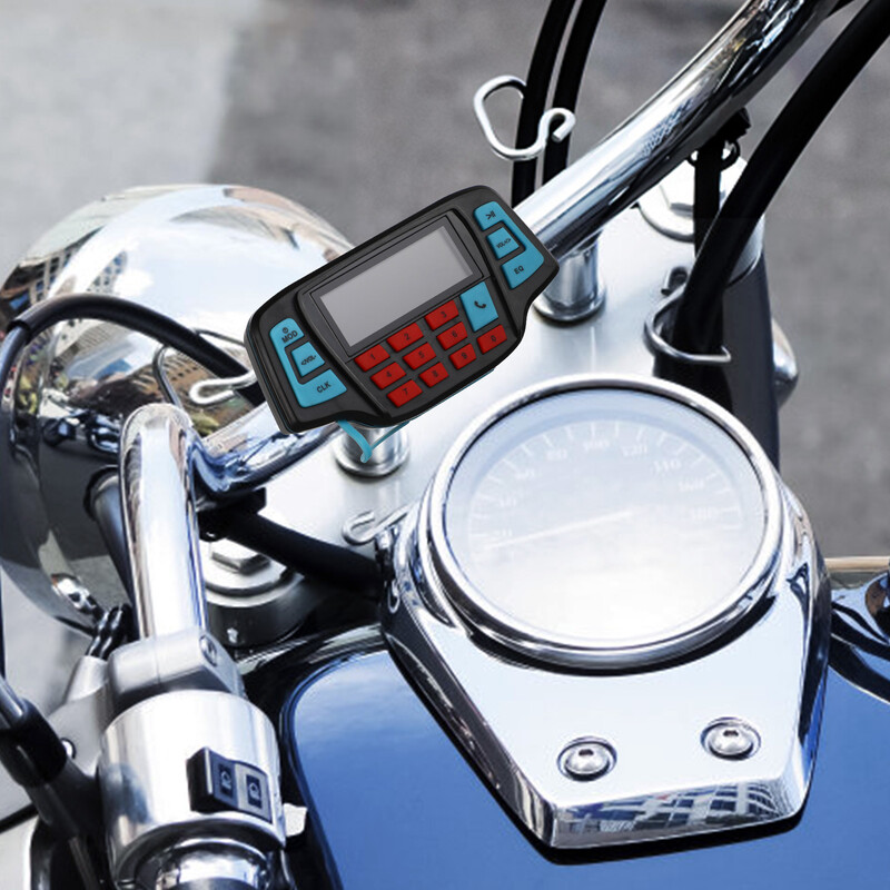 Σετ αδιάβροχα ηχεία μοτοσικλέτας Φορητά ηχεία Ασύρματοι στερεοφωνικοί δέκτες ήχου Κουμπί ραδιοφώνου αυτοκινήτου