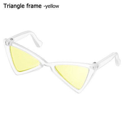 Ochelari de modă pentru pisici Rame triunghiulare Ochelari pătrați cu oglindă Multicolor Opțional Se răcește Faceți o fotografie Recuzită Accesorii pentru animale de companie