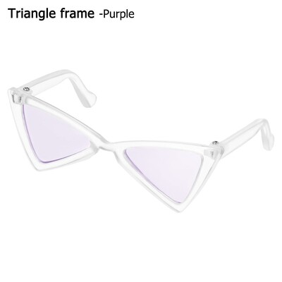 Ochelari de modă pentru pisici Rame triunghiulare Ochelari pătrați cu oglindă Multicolor Opțional Se răcește Faceți o fotografie Recuzită Accesorii pentru animale de companie