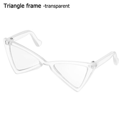 Ochelari de modă pentru pisici Rame triunghiulare Ochelari pătrați cu oglindă Multicolor Opțional Se răcește Faceți o fotografie Recuzită Accesorii pentru animale de companie