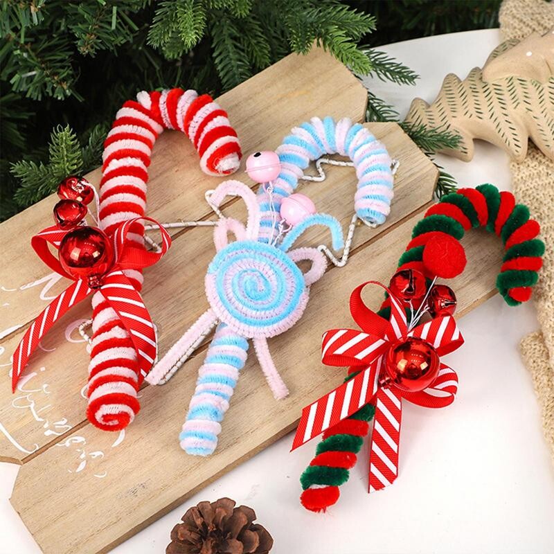 Ziemassvētku konfektes Candy Cane kulons Ziemassvētku eglītes piekārts rotājums Ziemassvētku rotājums mājām 2024 Naviadd 2025 Jaungada dāvanas