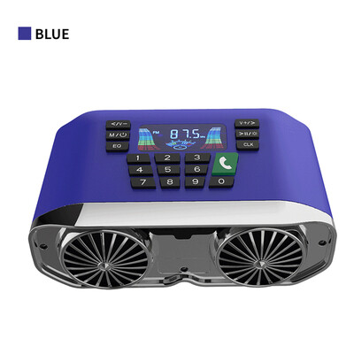 Daudzfunkcionāls motocikla bezvadu Bluetooth audio 2 * 15 W ar atmosfēras gaismām FM radio IP65 ūdensizturīgs atbalsta TF/U disks