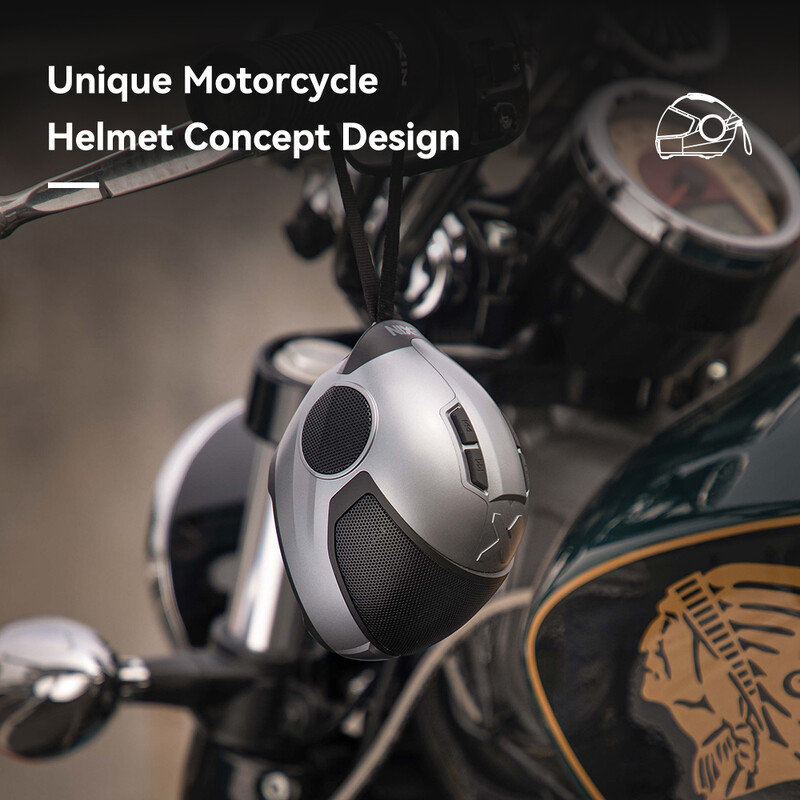 LEXIN Model-S prijenosni Bluetooth zvučnik, bežični zvučnik u stilu kacige, snažni glasni stereo zvučnici, duboki bas, IPX4 vodootporan