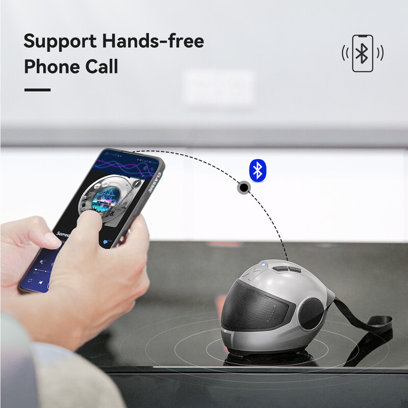 LEXIN Model-S prijenosni Bluetooth zvučnik, bežični zvučnik u stilu kacige, snažni glasni stereo zvučnici, duboki bas, IPX4 vodootporan