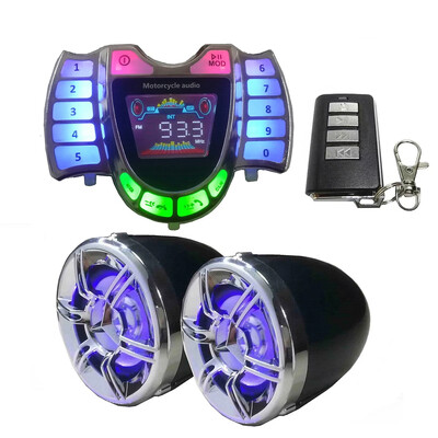 HY-008 Motocyklový reproduktor s Bluetooth kompatibilný audiosystém, handsfree TF rádio, USB nabíjačka