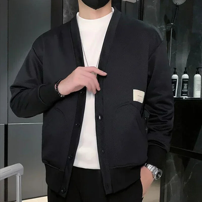 Pleteni pulover Muška ikona Poslovna muška odjeća Kardigan s V izrezom i džepovima Visokokvalitetna replika Jeftina proljeće jesen