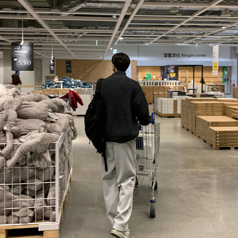 Rudens vīriešu luksusa trikotāžas trikotāžas rāvējslēdzējs jaciņa džemperis, statīvs apkakle vienkrāsains, garām piedurknēm, ikdienas ielas apģērbs, brīvā laika trikotāža