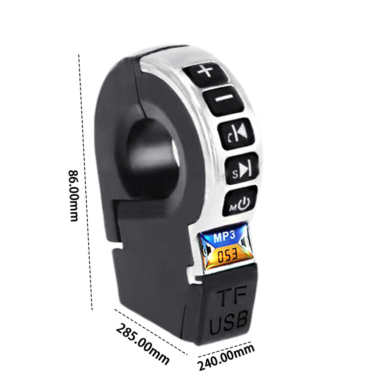 Motocikla skaļruņu skaņas sistēma ar roktura slēdzi atbalsta FM radio stereo Bluetooth TF kartes atskaņošanu un USB mobilo tālruni