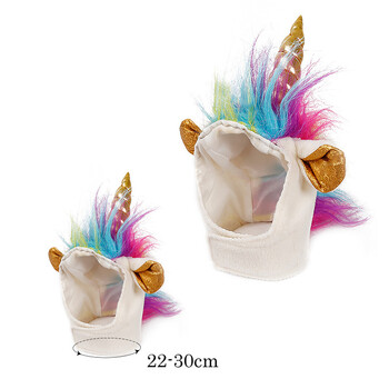 Αξεσουάρ κοστουμιών Cosplay Halloween Unicorn Hat 22-30cm για κατοικίδιο κουτάβι σκύλου γάτας