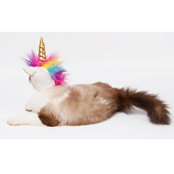 Αξεσουάρ κοστουμιών Cosplay Halloween Unicorn Hat 22-30cm για κατοικίδιο κουτάβι σκύλου γάτας