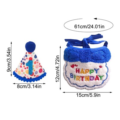 Pălărie de ziua de naștere a pisicii Mini pălărie de ziua de naștere a câinelui pentru pisici Îmbrăcăminte festivă drăguță pentru pisici Decorații de petrecere pentru pisici pentru animale de companie.