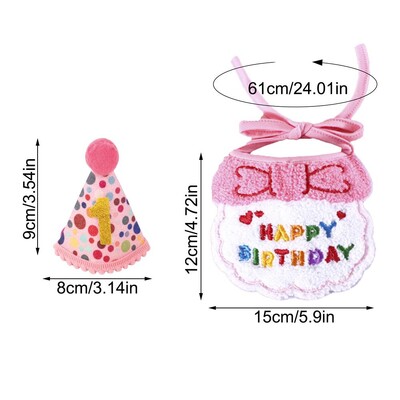 Pălărie de ziua de naștere a pisicii Mini pălărie de ziua de naștere a câinelui pentru pisici Îmbrăcăminte festivă drăguță pentru pisici Decorații de petrecere pentru pisici pentru animale de companie.