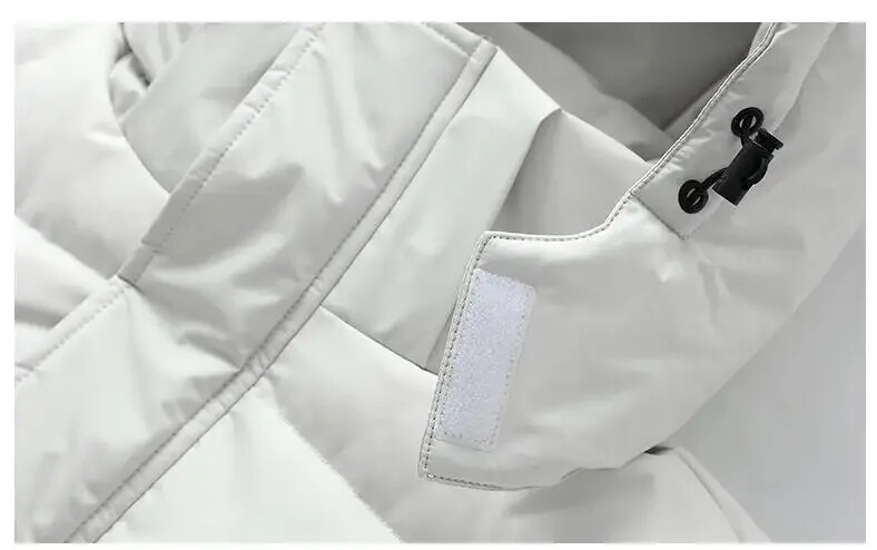 Νέα χειμωνιάτικα ανδρικά μαύρα παλτό με κουκούλα casual πουπουλένια μπουφάν Ποιοτικά ανδρικά αντιανεμικά ζεστά χειμωνιάτικα μπουφάν Ρούχα