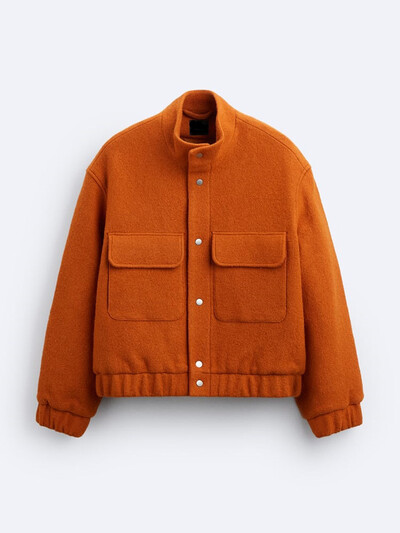 Férfi hajtókás zsebes, hosszú ujjú dzsekik Elegáns, tömör, gombokkal Alkalmi bő ruhák 2024 őszi tél férfi divatos utcai ruházat