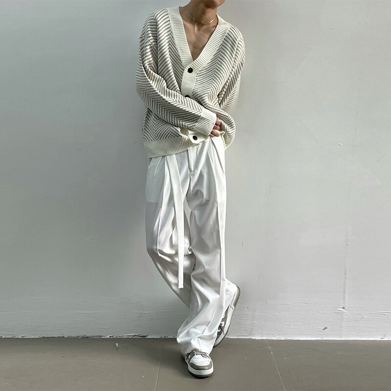 Rudens vīriešu luksusa trikotāžas, apdrukātas pogas jaciņa džemperis ar garām piedurknēm ikdienas ielas apģērbs brīvs, stilīgs brīvā laika trikotāža