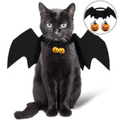 Lemmikkasside Halloweeni riided Naljakas koera kostüüm Kunstlik nahkhiire tiib kellukestega Kutsika Cosplay Rekvisiidid Isikupärastatud rõivad Lemmikloomatarbed